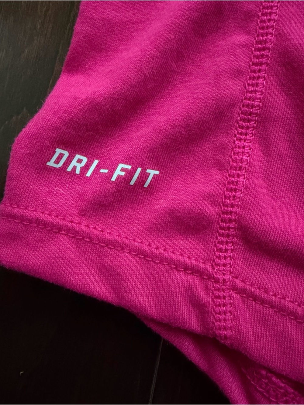 Nike Women’s Dri Fit Running Long Sleeve hood Size M Thumbholes Pink Activewear - Picture 7 of 10